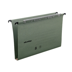 Viking Vertical Suspension File A4 U-Base 220 gsm Green Recycled 42% Pack of 25