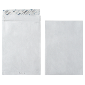 Tyvek C4 Gusset Envelopes 229 x 324 mm Peel and Seal Plain 55 gsm White Pack of 100