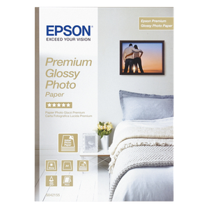 Epson Inkjet Premium Photo Paper Glossy A4 255 gsm White 15 Sheets