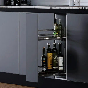 Titane soft close pull out spice rack for 150mm side storage