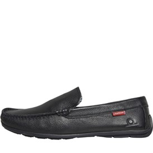 Chatham Marine Mens Leather Driving Moccasins Black Leather