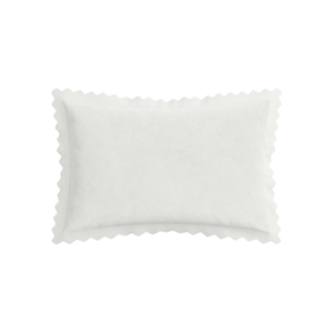 Avita Geo Scallop Oxford Pillowcase, White