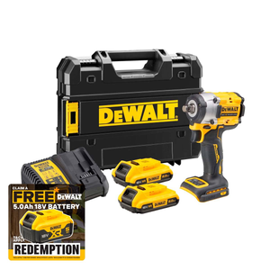 DeWalt DCF921D2T 18V XR 1/2" Brushless Impact Wrench with 2 x 2.0Ah Batteries