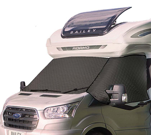 Premium Insulated Thermal Windscreen Cover - Ford Transit - Black