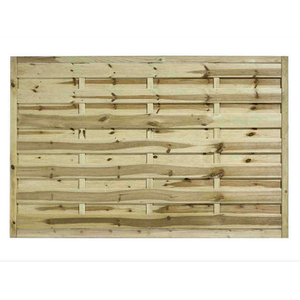 6FT x 4FT Horizontal Hit & Miss Panel - Pressure Treated Green/Natural
