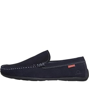 Chatham Marine Mens Suede Driving Moccasins Navy Suede