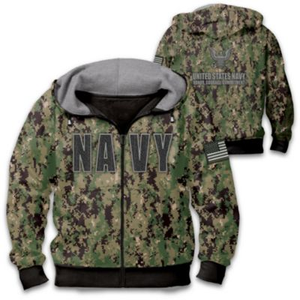 U.S. Navy Camo Men?s Hoodie Size XXX-Large (54-56)
