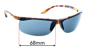 Sunglass Fix Replacement Lenses for Ray-Ban RB4085 - 68mm Wide