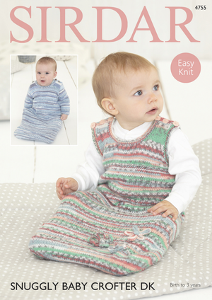 Sleeping Bags in Sirdar Snuggly Baby Crofter DK (4755)