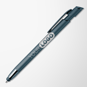 Engraved Mineral Soft Touch Asher Stylus Pen