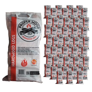 Pallet of 60 Bags - Proper Wood Hardwood Logs
