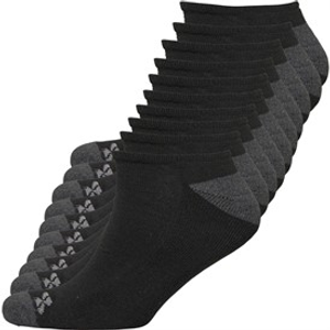 Sport x Fit Mens Ten Pack Cushioned No Show Socks Black