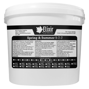 Spring & Summer Blended Lawn, Grass & Paddock Fertiliser (9-7-7) - 20kg, Re-Sealable Tub
