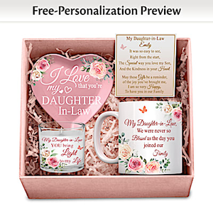 My Daughter-In-Law, I Love You Personalized Gift Box Set
