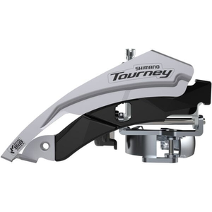 FR MECH TY601 MTB T S D Pl Tpl 48T 69deg Black  Silver 7 8-speed top swing triple