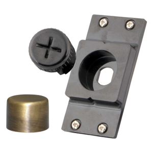 Dimmer Assembly Module Black with Antique Brass Cap
