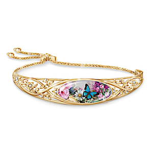 Lena Liu Butterfly Art Wings Of Wonder Remembrance Bracelet