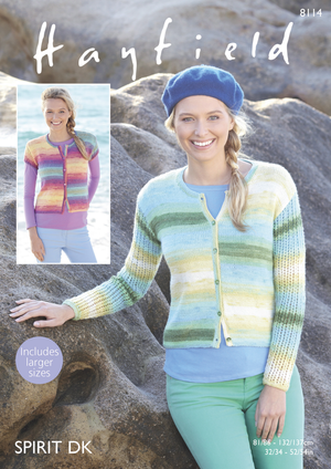 Cardigans in Hayfield Spirit DK (8114)