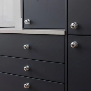 Victorian polished chrome knob