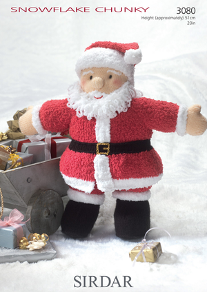Father Christmas Toy in Sirdar Snuggly Snowflake Chunky (3080)