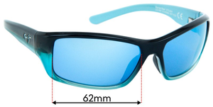 Sunglass Fix Replacement Lenses for Maui Jim MJ792 Barrier Reef - 62mm Wide