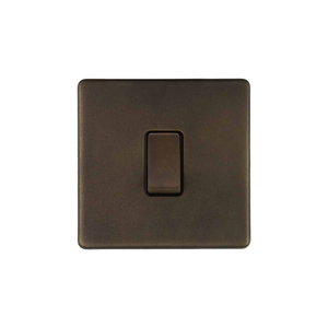 The Westminster Collection Vintage Brass 10A 1 Gang 2 Way Switch