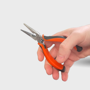 Heavy Duty Long Nose Pliers - High Quality Soft Grip Handles - Spring Loaded - Cutting Tool