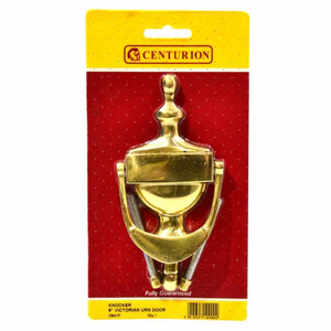 Centurion Polished Brass Victorian Urn Door Knocker - 6"