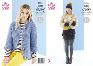 Cardigan and Hat in King Cole Timeless Super Chunky (5526)