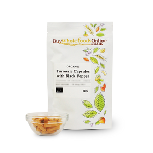 Organic Turmeric Capsules with Black Pepper 120's