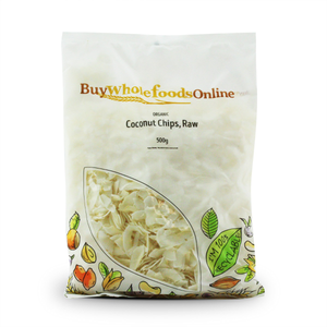 Organic Coconut Chips, Raw 500g