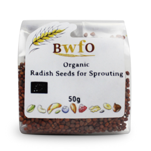 Organic Radish Seeds for Sprouting 50g
