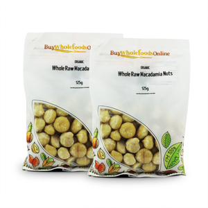 Organic Whole Raw Macadamia Nuts 250g