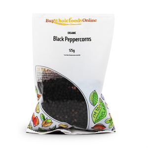 Organic Peppercorns Black 125g