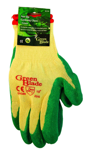 Green Blade Non Slip Green Gardening Gloves