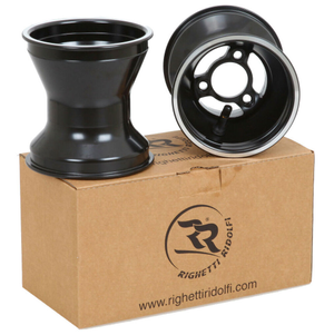 Aluminium Black Rear Wheel set - 5in. x 140mm (Cadet/Bambino)