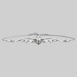 LILITH. Silver Bat Choker