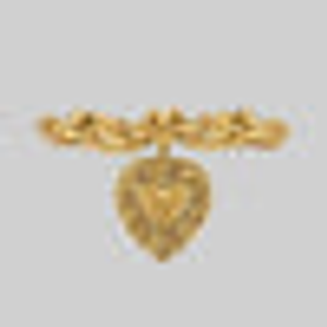 LOVE STRUCK. Ornate Heart Choker - Gold - Gold