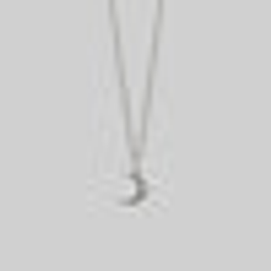 AYSU. Mini Moon Crescent Necklace - Silver