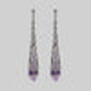 FAITH. Gemstone Drop Earrings - Silver