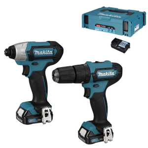 CLX228AJ 12V CXT Combi Drill and Impact Driver Kit with 2 x 2.0Ah Batteries