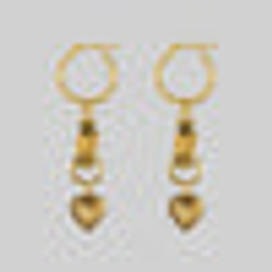 ALL OF ME. Hand Grasping Heart Earrings - Gold - Gold / Single Earring