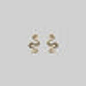 DIVINITY. Garnet Snake Gold Stud Earrings - Gold