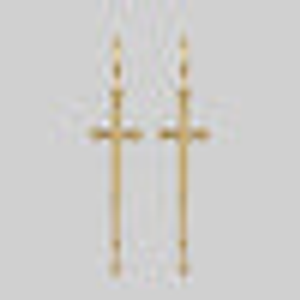 MERCY. Sword Hoop Earrings - Gold - Gold