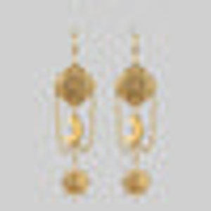 EQUINOX. Celestial Path Chain Hoop Earrings - Gold - Gold / Pair