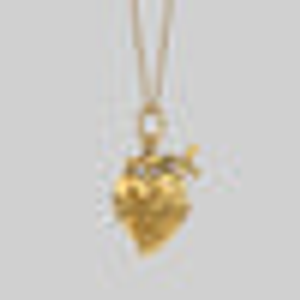 INFERNO. Sacred Heart Necklace - Gold - Gold