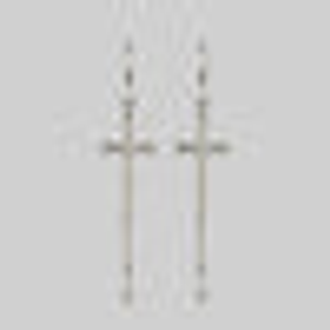 MERCY. Sword Hoop Earrings - Silver - Silver