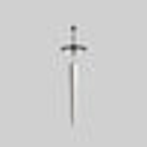MAJESTY. Black Spinel Dagger Single Earring - Silver - Silver / Single