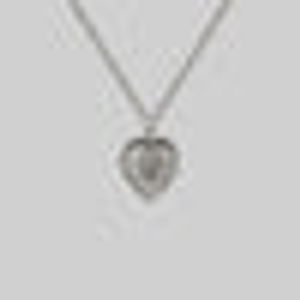 ARDOUR. Sacred Heart Charm Necklace - Silver - Silver