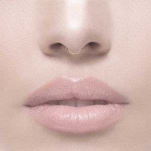 TUTSI EXTRA MINI. Gold Titanium Septum Clicker Ring - Gold / 20ga (0.8mm)